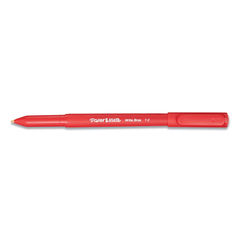 Eraser Mate Ballpoint Pen, Stick, Medium 1 Mm, Black Ink, Black Barrel,  Dozen