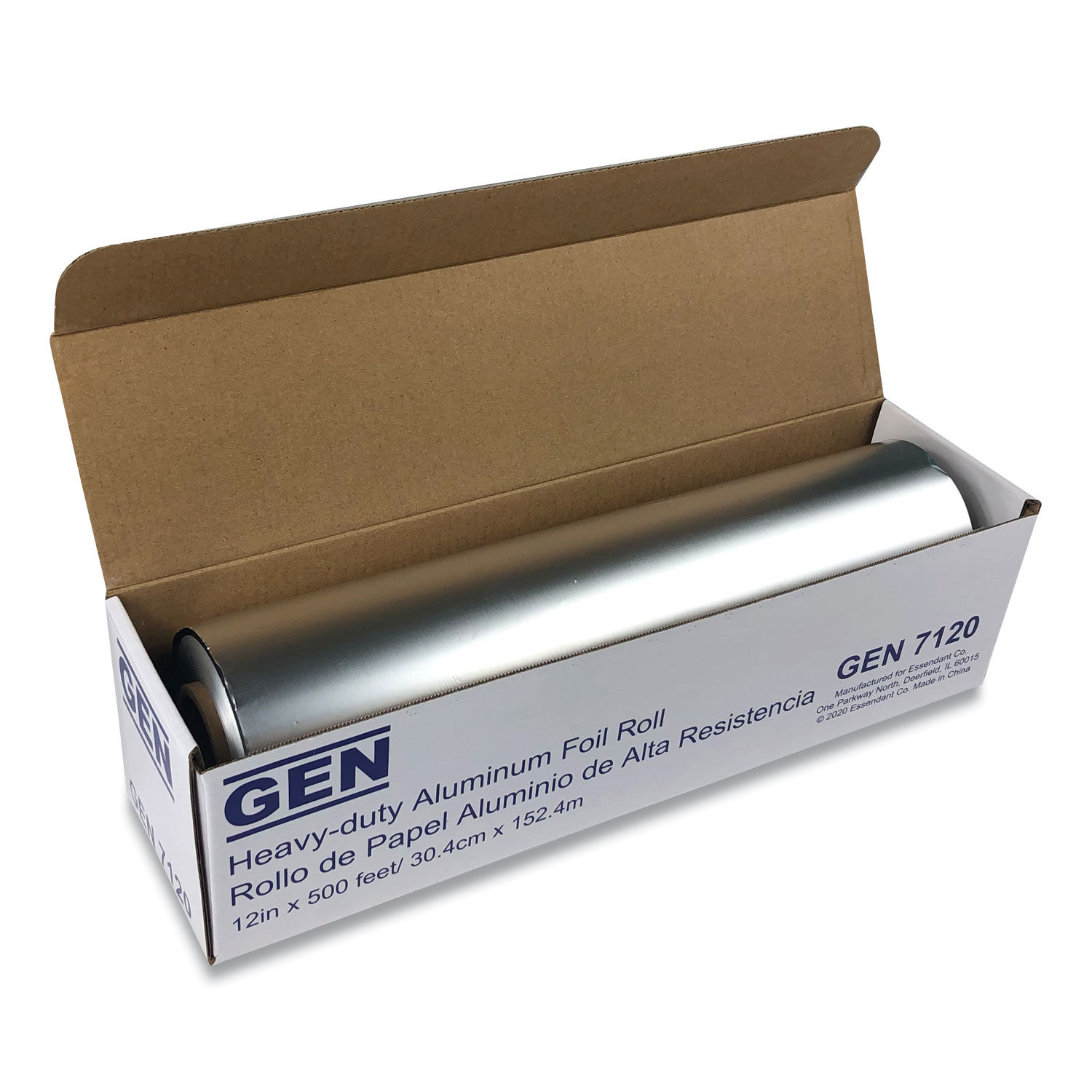 Heavy-Duty Aluminum Foil Roll, 18 x 500 ft - Supply Box