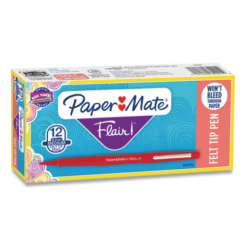 PAP8420152 - Paper Mate Flair Point Guard Felt Tip Marker Pens 