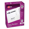 AVE47991 - Two-Pocket Folder, 40-Sheet Capacity, 11 x 8.5, White, 25/Box