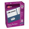 AVE47985 - Two-Pocket Folder, 40-Sheet Capacity, 11 x 8.5, Dark Blue, 25/Box