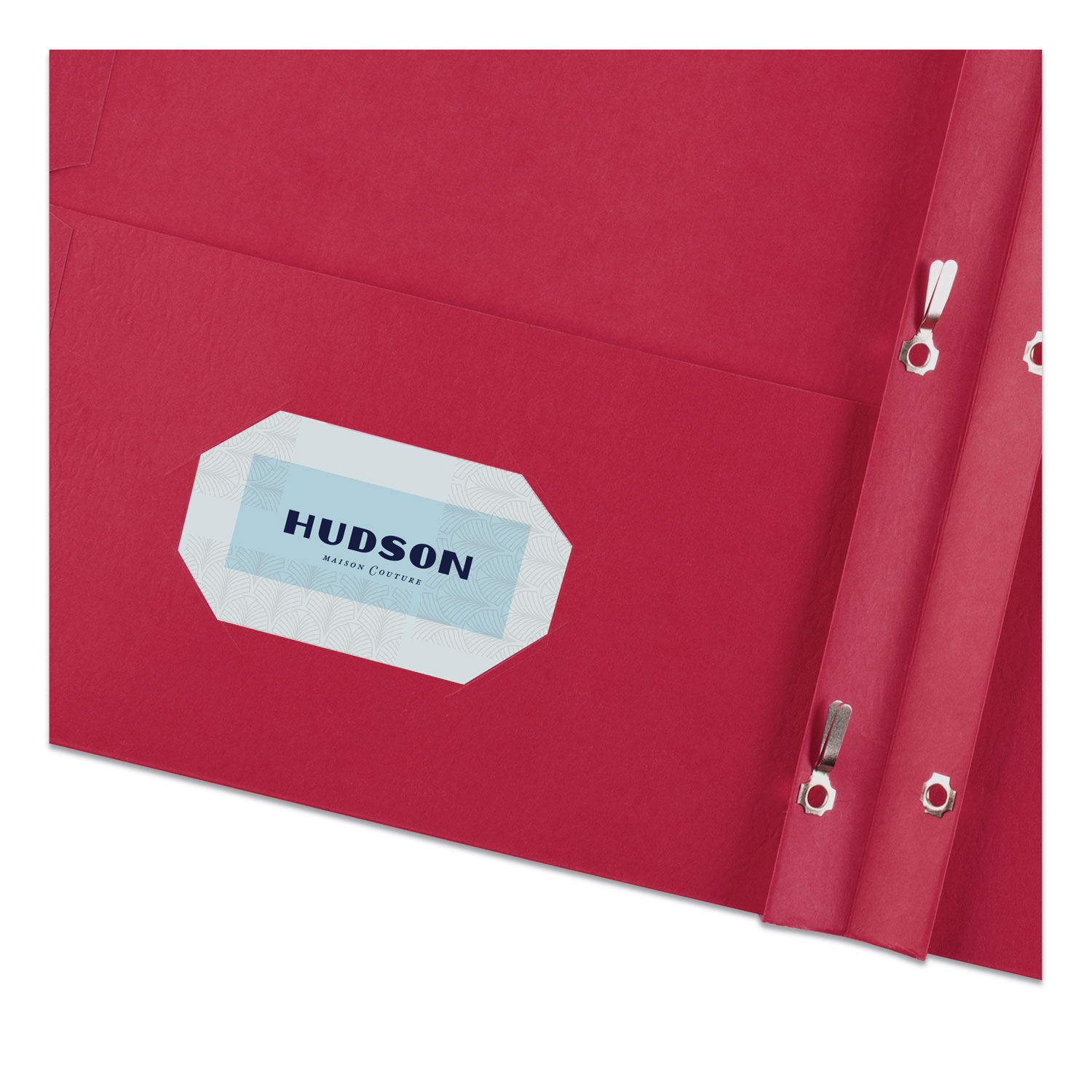 Two-Pocket Folder, Prong Fastener, 0.5