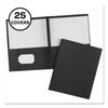 AVE47978 - Two-Pocket Folder, Prong Fastener, 0.5" Capacity, 11 x 8.5, Black, 25/Box