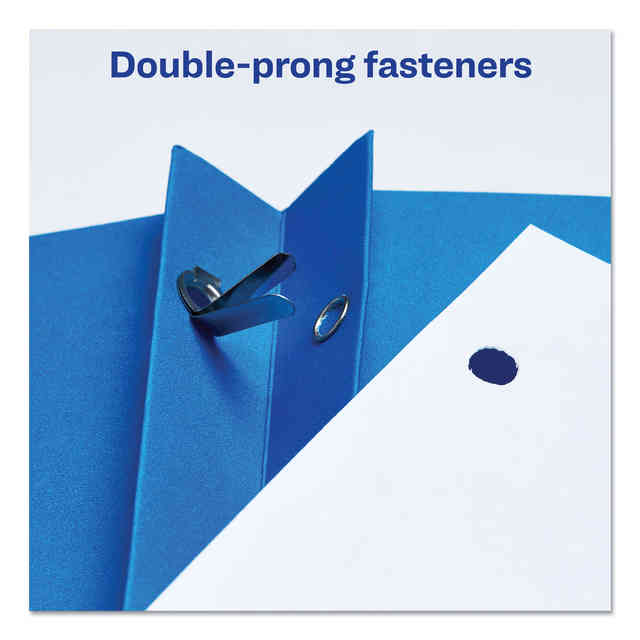 Two-Pocket Folder, Prong Fastener, 0.5