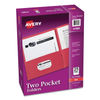 AVE47989 - Two-Pocket Folder, 40-Sheet Capacity, 11 x 8.5, Red, 25/Box