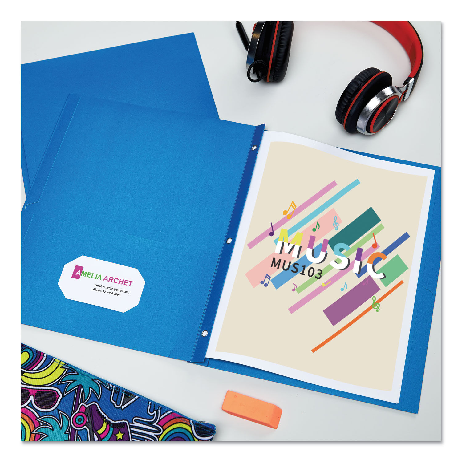 Two-Pocket Folder by Avery® AVE47976 | OnTimeSupplies.com