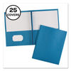 AVE47976 - Two-Pocket Folder, Prong Fastener, 0.5" Capacity, 11 x 8.5, Light Blue, 25/Box