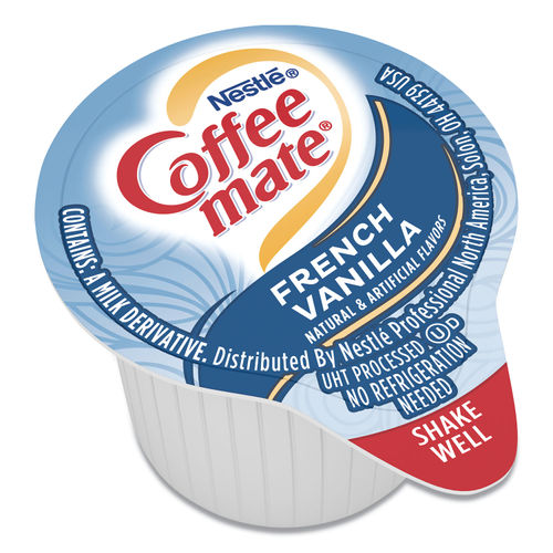 Nestle Coffee-Mate® Liquid Coffee Creamer, French Vanilla, 0.38 oz Mini  Cups, 180/Carton, NES35070