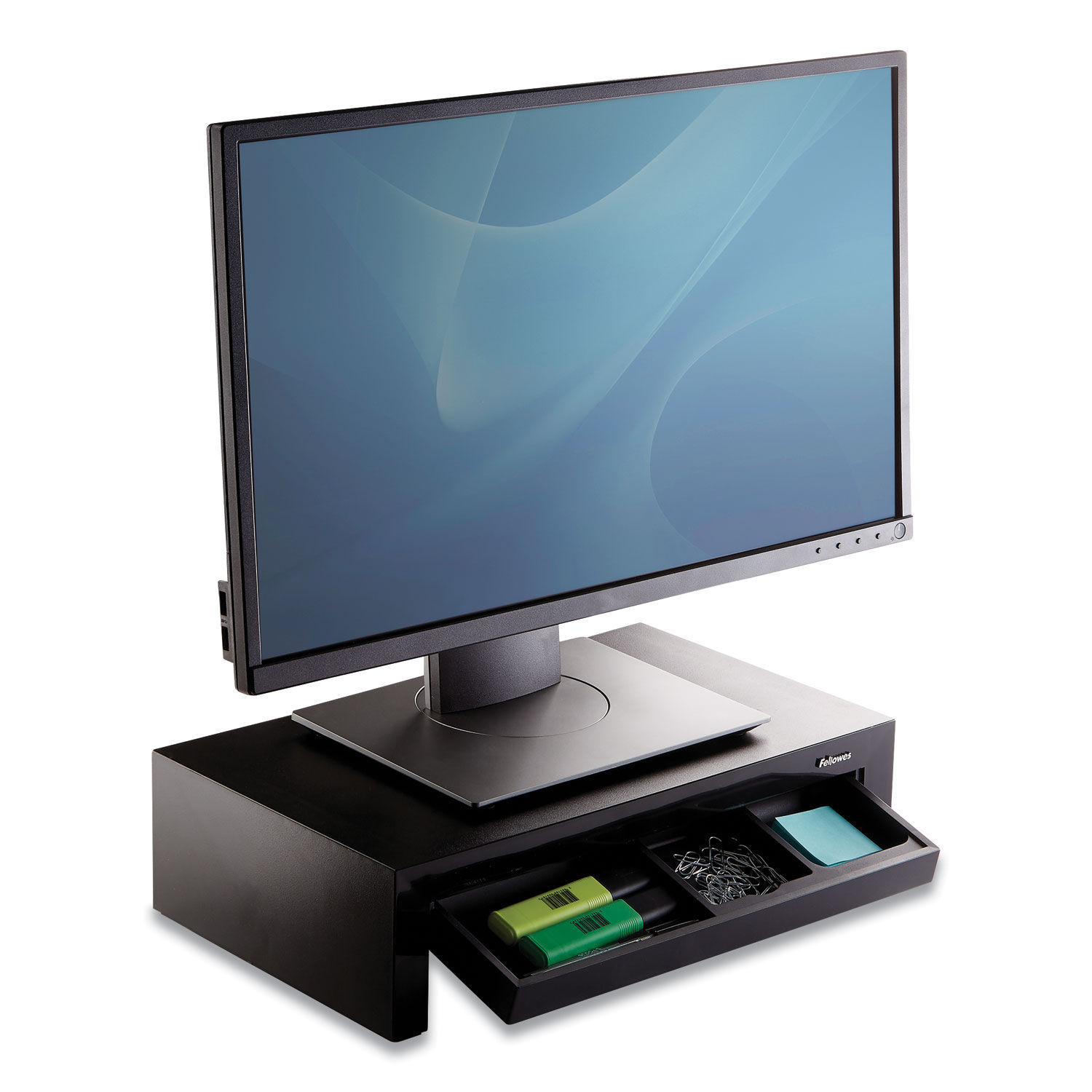 Adjustable Monitor Riser with Storage Tray by Fellowes® FEL8038101