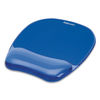 FEL91141 - Gel Crystals Mouse Pad with Wrist Rest, 7.87 x 9.18, Blue