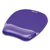 FEL91441 - Gel Crystals Mouse Pad with Wrist Rest, 7.87 x 9.18, Purple