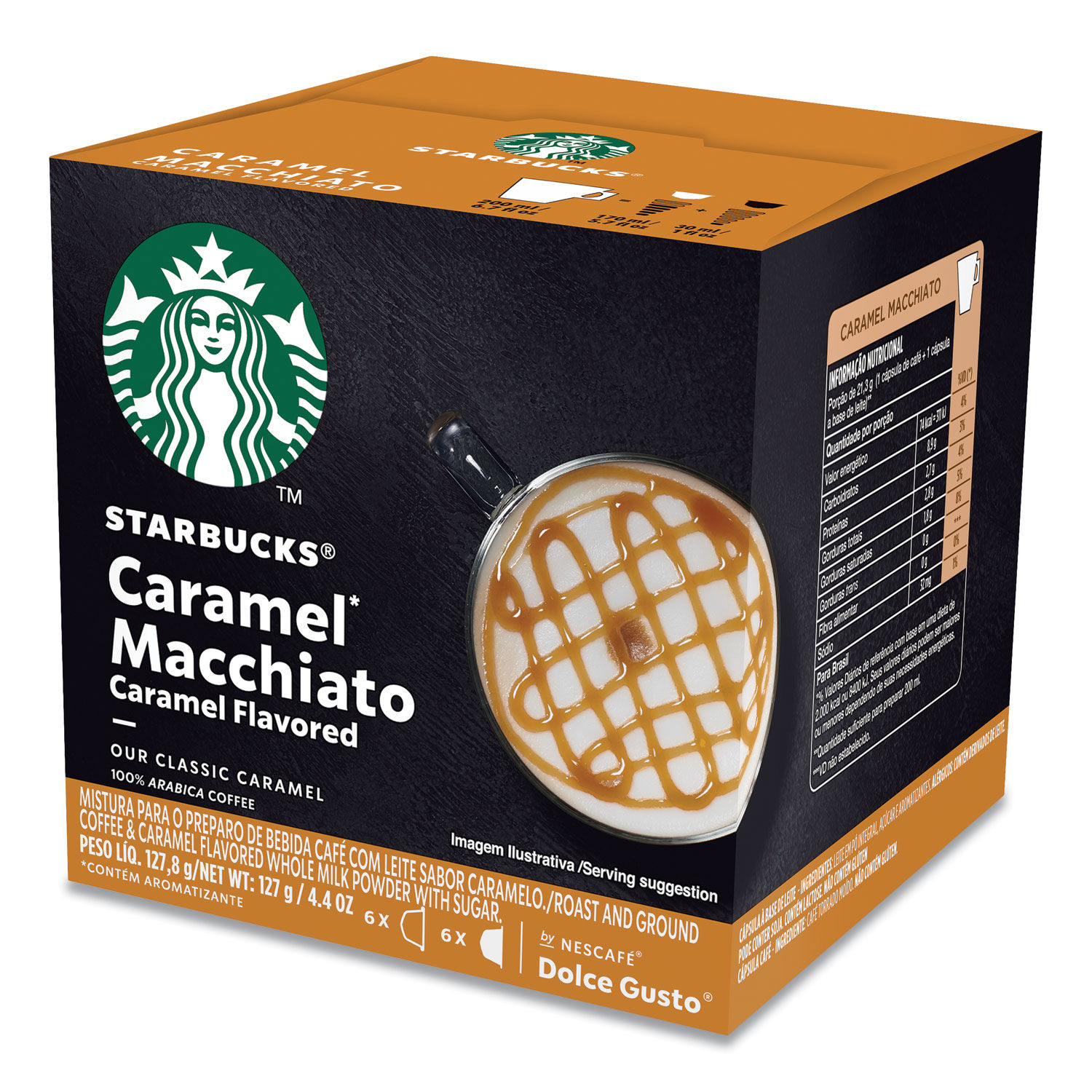 STARBUCKS Caramel Macchiato Coffee Pods by NESCAFE Dolce Gusto 12 per pack