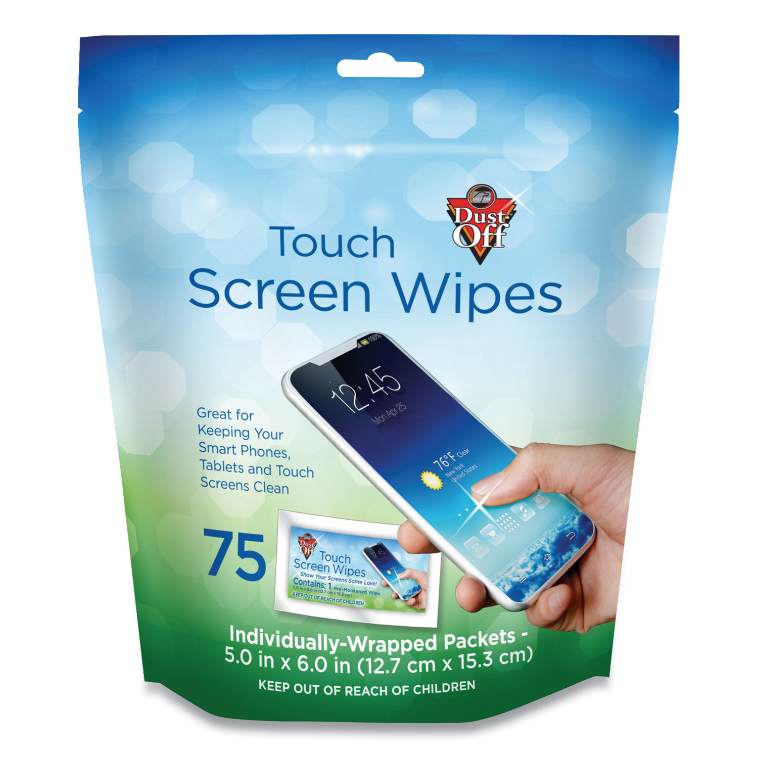 Touch Screen Wipes by DustOff® FALDTSW75