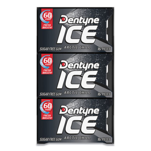 Dentyne Ice® Sugarless Gum, Arctic Chill, 60 Pieces/Cup, 4 Cups/Pack