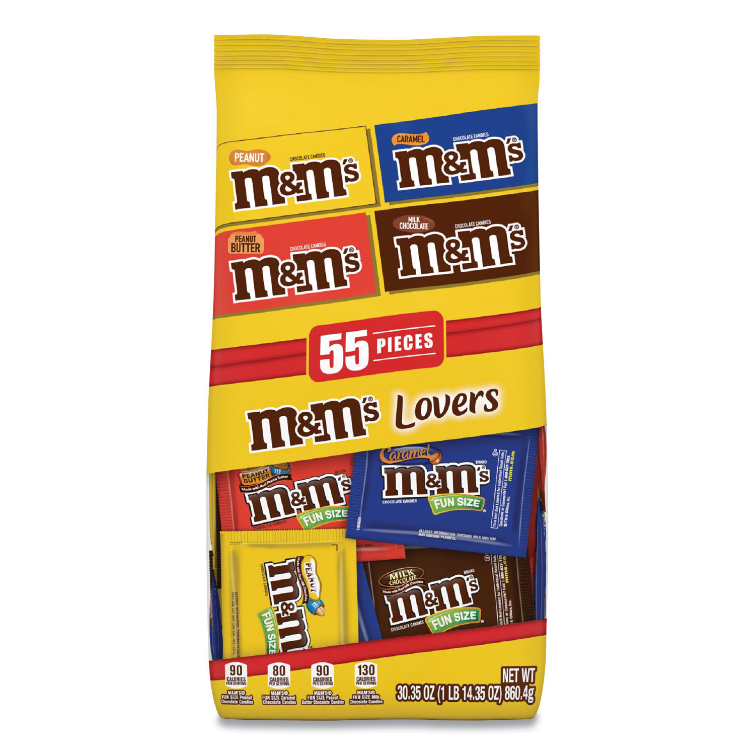 M&M's Party Size Candy Bag, Caramel Chocolate, 38