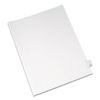 AVE82186 - Preprinted Legal Exhibit Side Tab Index Dividers, Allstate Style, 26-Tab, X, 11 x 8.5, White, 25/Pack