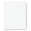 AVE01332 - Preprinted Legal Exhibit Side Tab Index Dividers, Avery Style, 25-Tab, 51 to 75, 11 x 8.5, White, 1 Set, (1332)