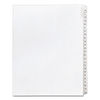 AVE01704 - Preprinted Legal Exhibit Side Tab Index Dividers, Allstate Style, 25-Tab, 76 to 100, 11 x 8.5, White, 1 Set, (1704)