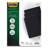 FEL52115 - Expressions Linen Texture Presentation Covers for Binding Systems, Black, 11.25 x 8.75, Unpunched, 200/Pack