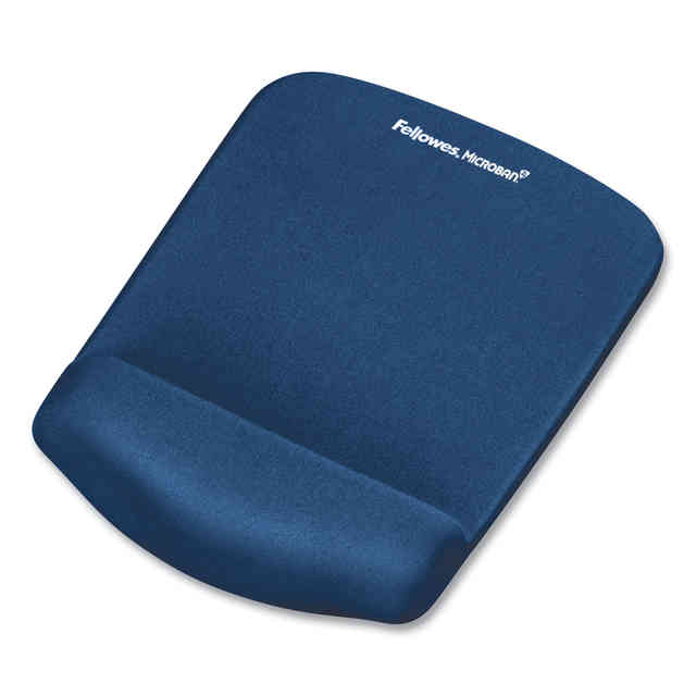PlushTouch Mouse Pad with Wrist Rest, 7.25 x 9.37, Blue PlushTouch Mouse Pad with Wrist Rest, 7.25 x 9.37, Blue