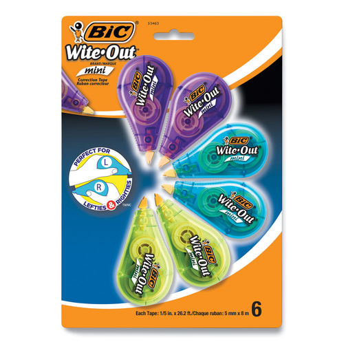 Wite-Out Brand Mini Correction Tape by BIC® BICWOTMP61WHI