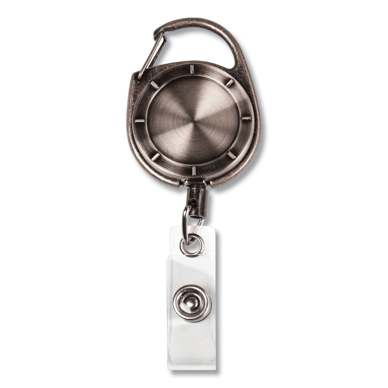 Avery® Retractable Badge Holder with Stainless Steel Reel, Black