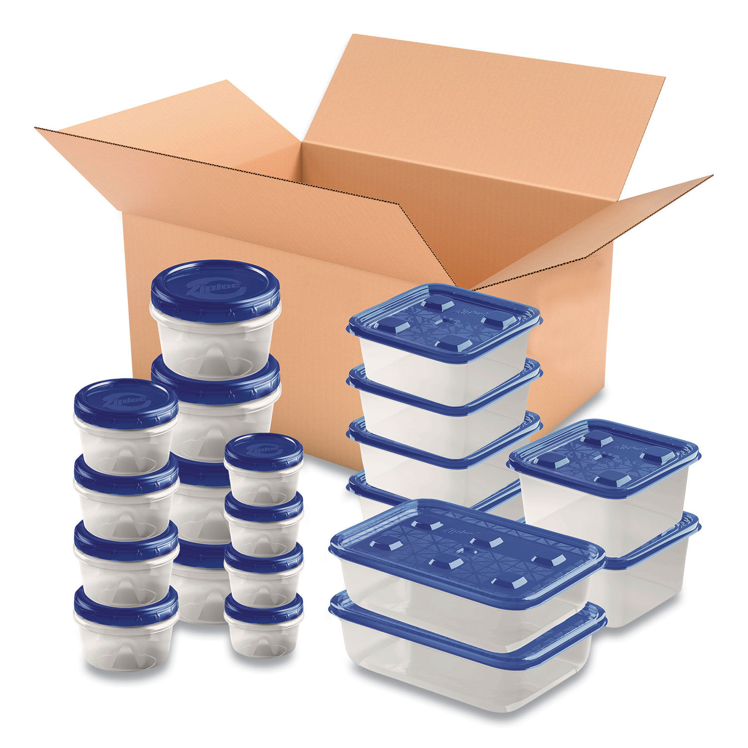 Ziploc Divided Containers and Lids - 2 CT, Plastic Containers