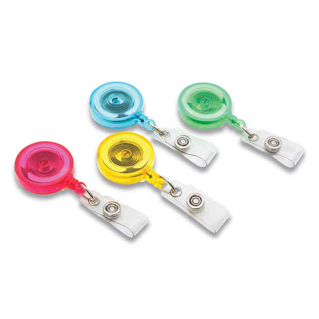 5 Pack Neon Green Badge Reels Free Ship Belt Clip Retractable ID