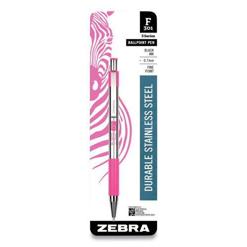 Office Supplies: 12-Pack Zebra F-301 Stainless Steel Retractable