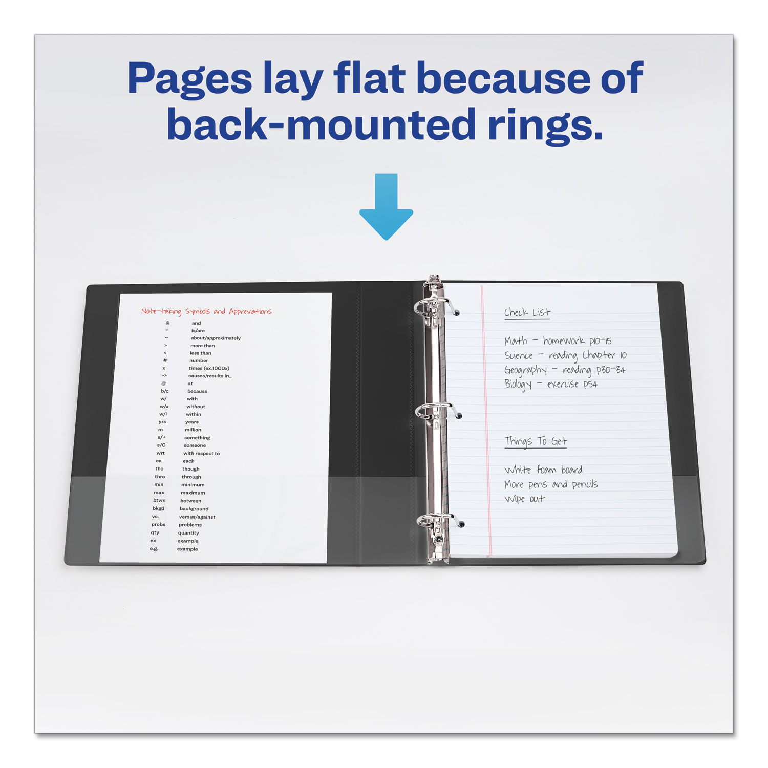 Durable View Binder with DuraHinge and Slant Rings by Avery® AVE17024 ...