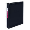 AVE27257 - Mini Size Durable Non-View Binder with Round Rings, 3 Rings, 1" Capacity, 8.5 x 5.5, Black