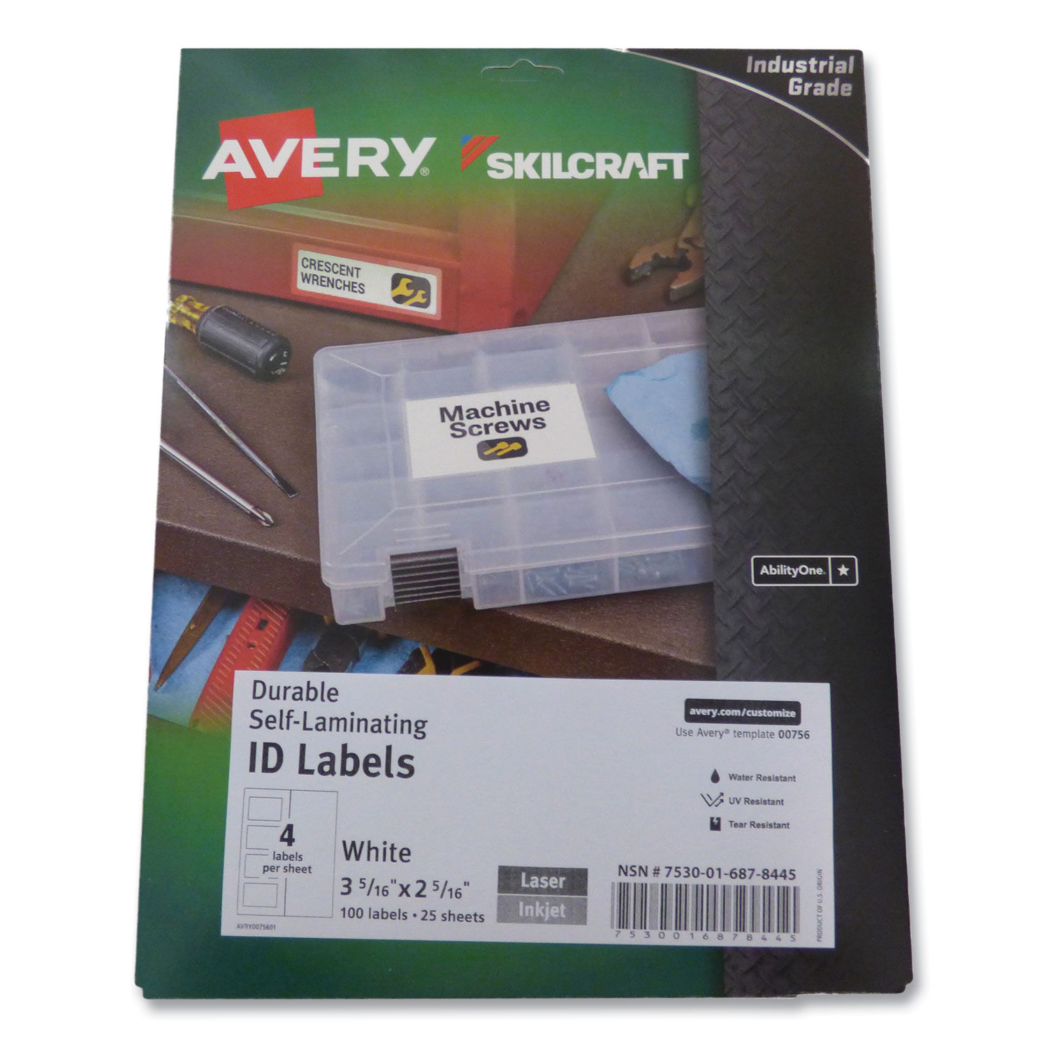 Avery Easy Align Self-Laminating ID Labels