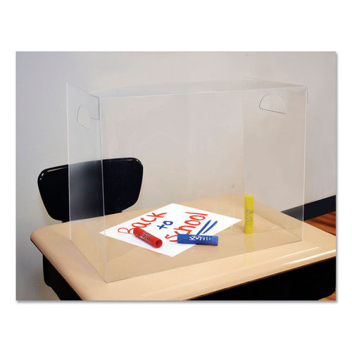 Find Personal Space Crystal Clear Desk Dividers and other Partition