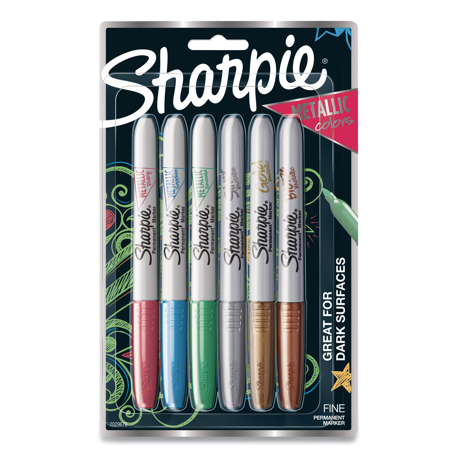 Metallic Fine Point Permanent Markers by Sharpie® SAN2029678