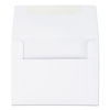 QUA36217 - Greeting Card/Invitation Envelope, A-2, Square Flap, Gummed Closure, 4.38 x 5.75, White, 100/Box