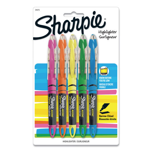 Sharpie Permanent Markers Chisel Tip Assorted Bright Ink Colors Pack Of 8  Markers - Office Depot