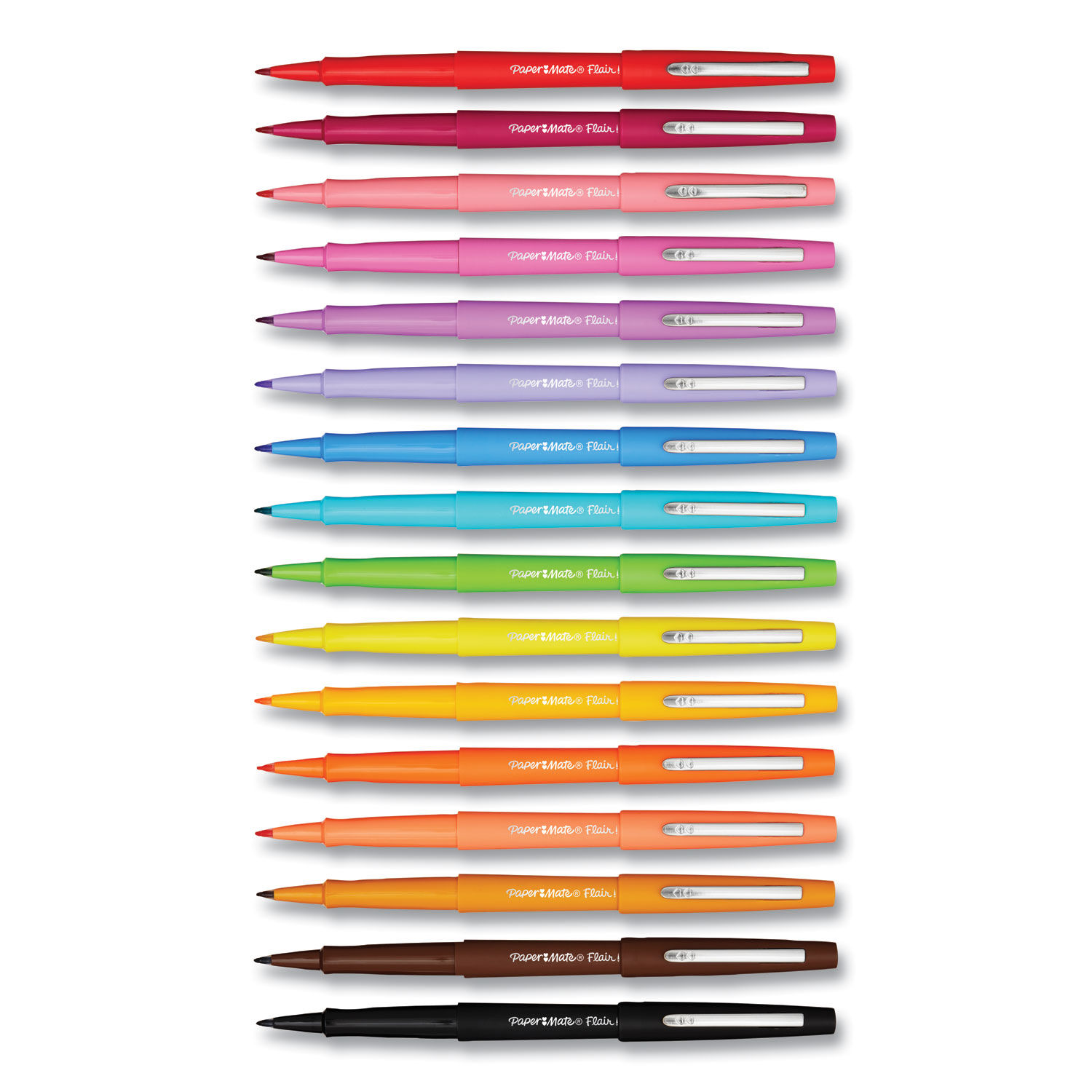 Flair Scented Felt Tip Porous Point Pen, Stick, Medium 0.7 mm, Assorted Ink  and Barrel Colors, 16/Pack