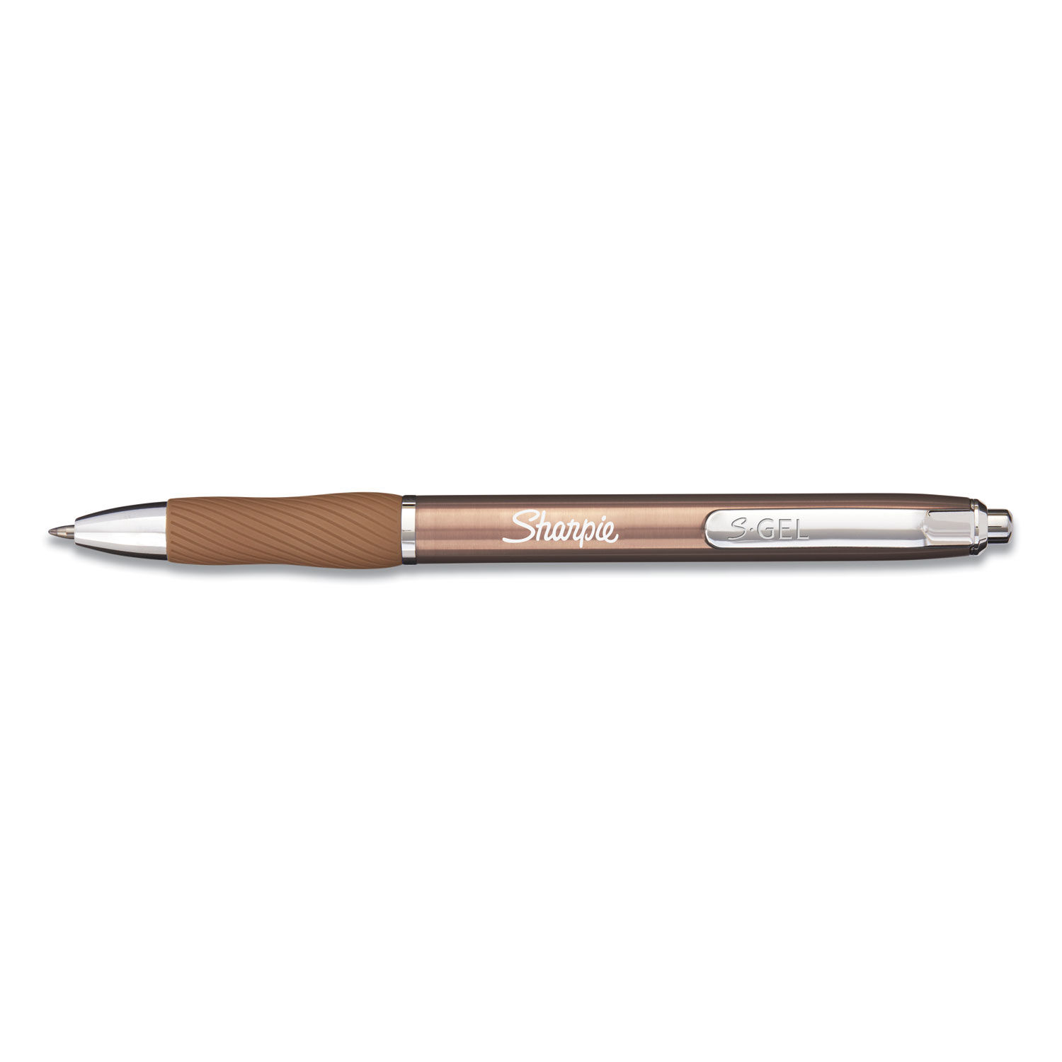 Sharpie S-gel 2pk Black Ink Gel Pens 0.7mm Medium Tip - Gold Metal