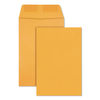 QUA40765 - Catalog Envelope, 28 lb Bond Weight Kraft, #1, Square Flap, Gummed Closure, 6 x 9, Brown Kraft, 500/Box