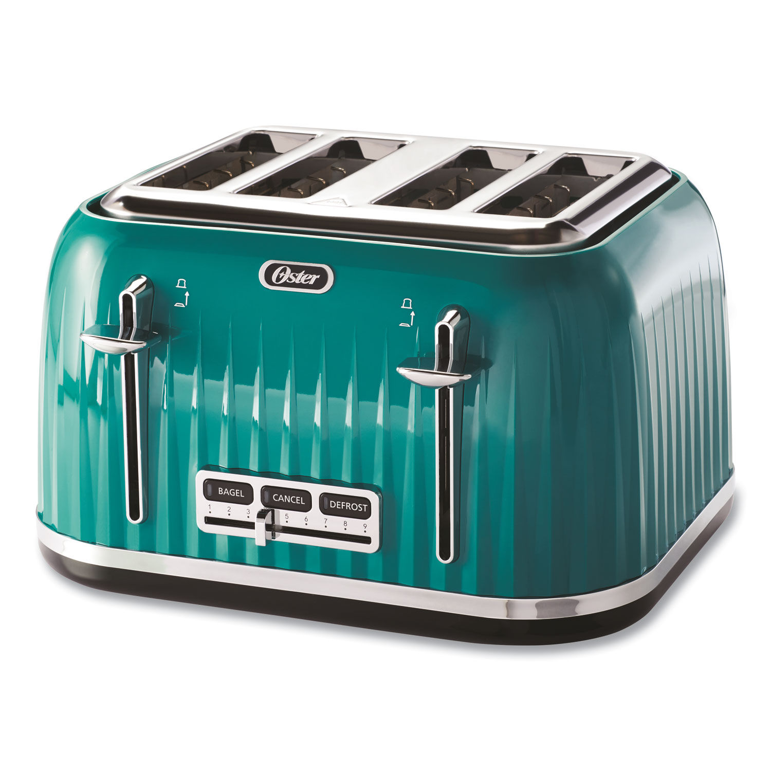 DT-6B83G 4-Slice Teal Stainless Steel Vintage Toaster 1pc