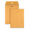 QUA37875 - Clasp Envelope, 28 lb Bond Weight Kraft, #75, Square Flap, Clasp/Gummed Closure, 7.5 x 10.5, Brown Kraft, 100/Box