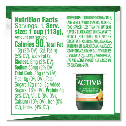 Save on Activia 60 Calories Non Fat Vanilla Probiotic Yogurt Cups