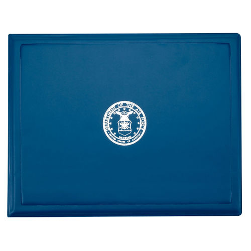 Award Certificate Binder - Silver USAF Seal, Blue, NSN 7510-00-115-3250 -  The ArmyProperty Store