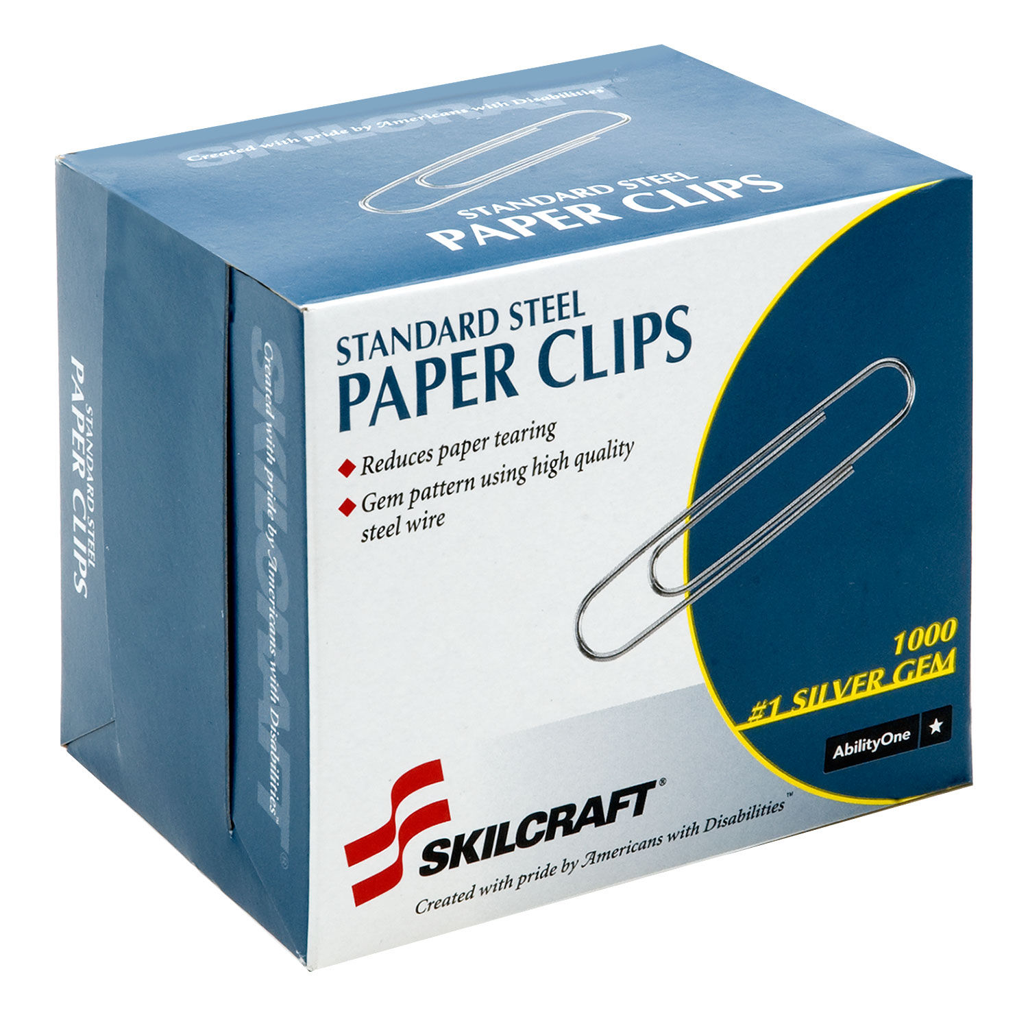 No.1 Size Clips SKILCRAFT Standard Paper Clips - Box Of 1,000 No.1 Size ...