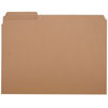 NSN2815939 - 7530002815939 SKILCRAFT Medium File Folder, 1/3-Cut Tabs: Assorted, Letter Size, 0.75" Expansion, Brown, 100/Box