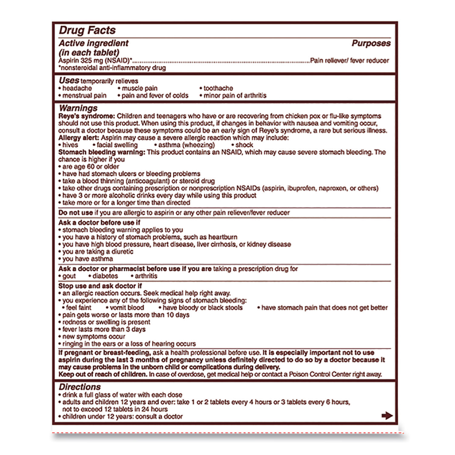 Aspirin Tablets by Bayer® PFYBXBG50