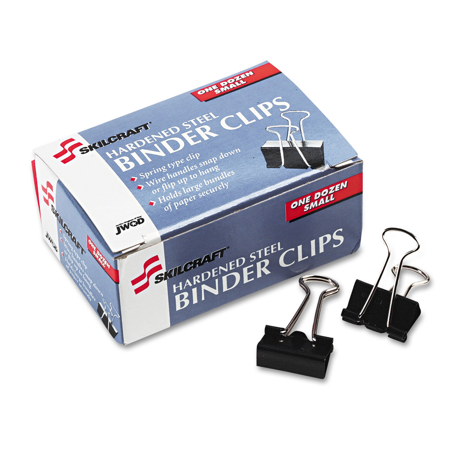 small black binder clips