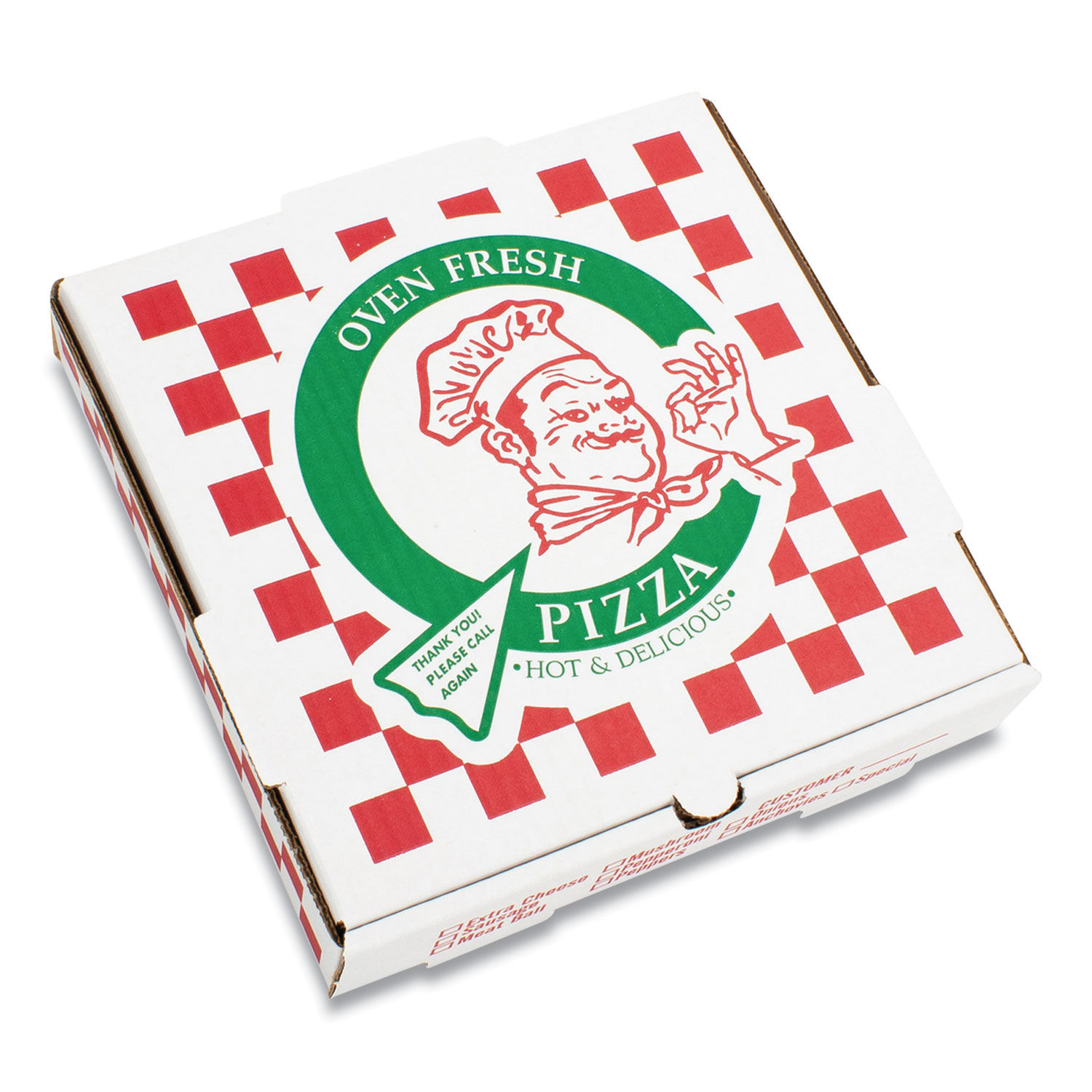 GreenBox Corrugated Recycled Pizza Boxes - 12 Box (50/Bundle)