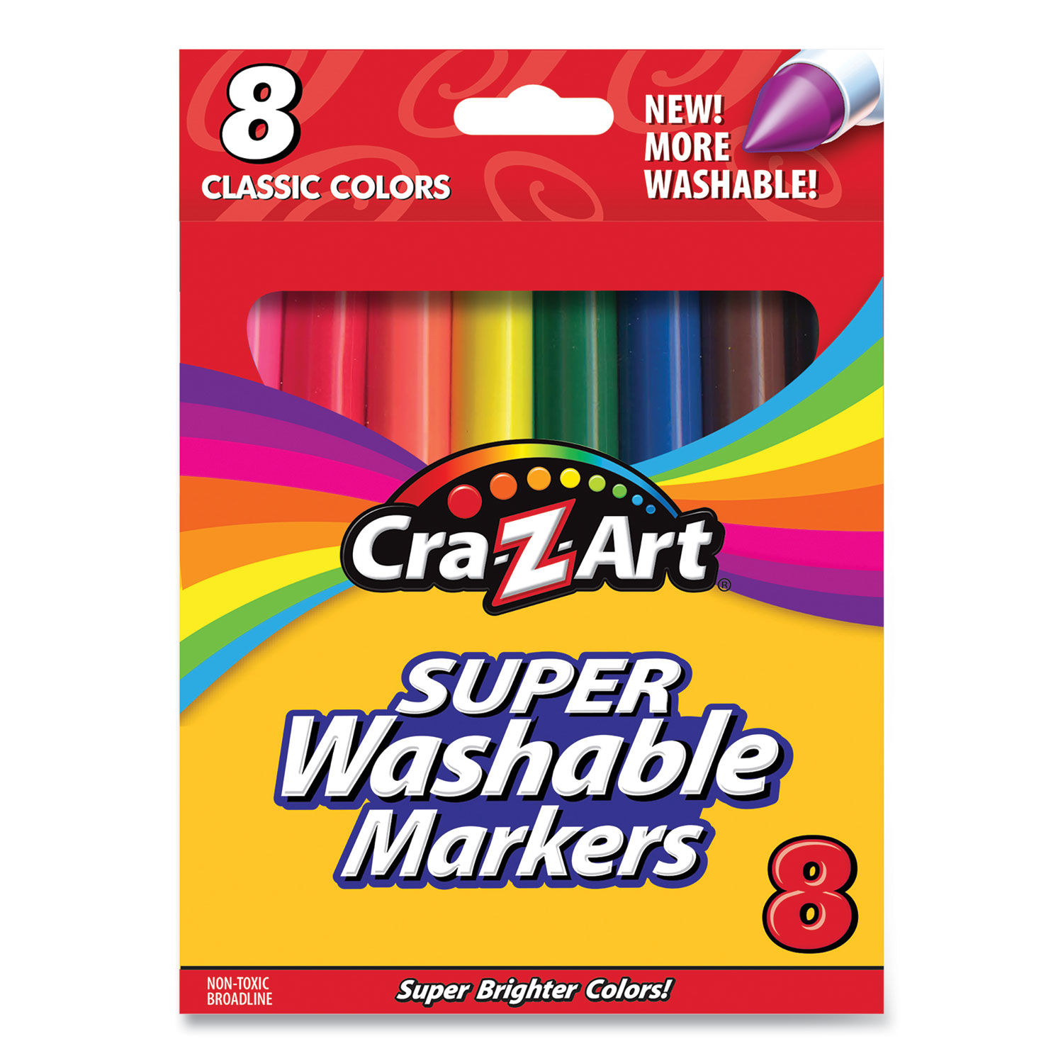 Washable Super Tips Markers, Pack of 10