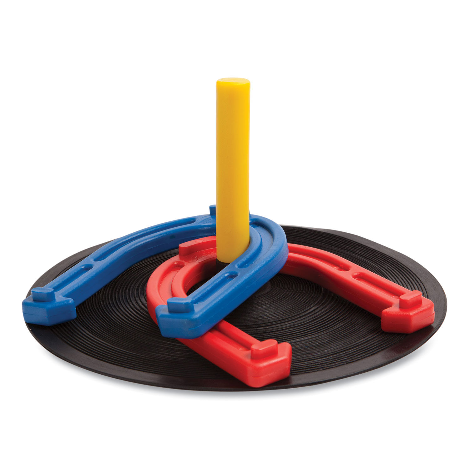 Indoor/Outdoor Rubber Horseshoe Set by Champion Sports CSIIHS1